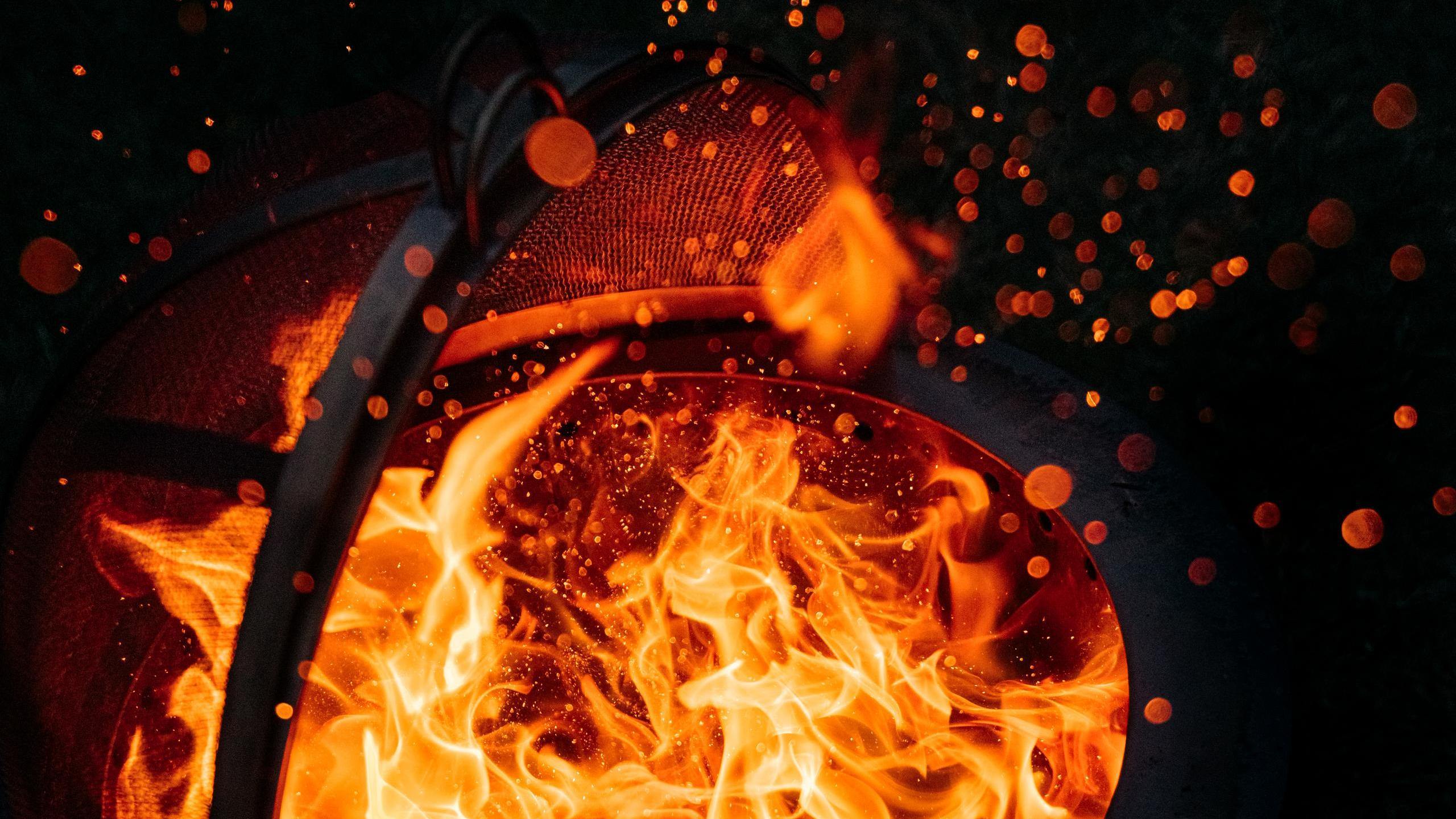 Smokeless Reburn on a Breeo fire pit