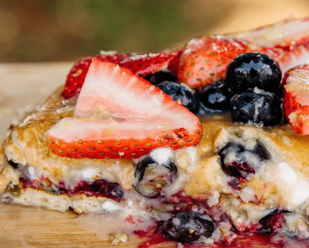 Cooking with Breeo: Honey-Lemon Cottage Cheese Pancakes