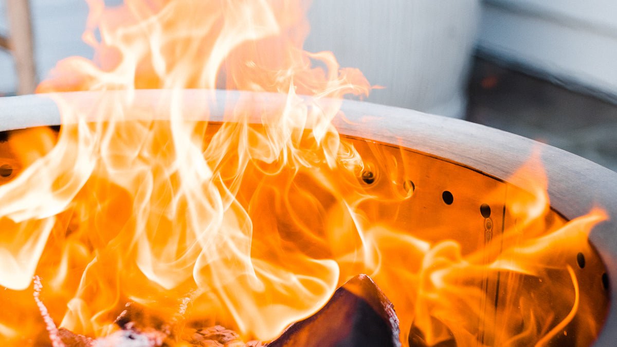 Breeo smokeless fire pit featuring the secondary combustion
