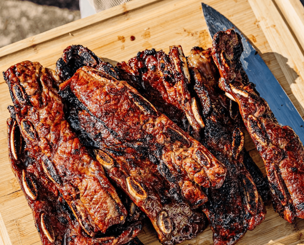 Kalbi - Korean Style BBQ Short Ribs grilled on the Breeo