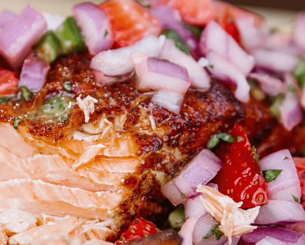 Cooking With Breeo: Spice-Rubbed Salmon with Strawberry Salsa