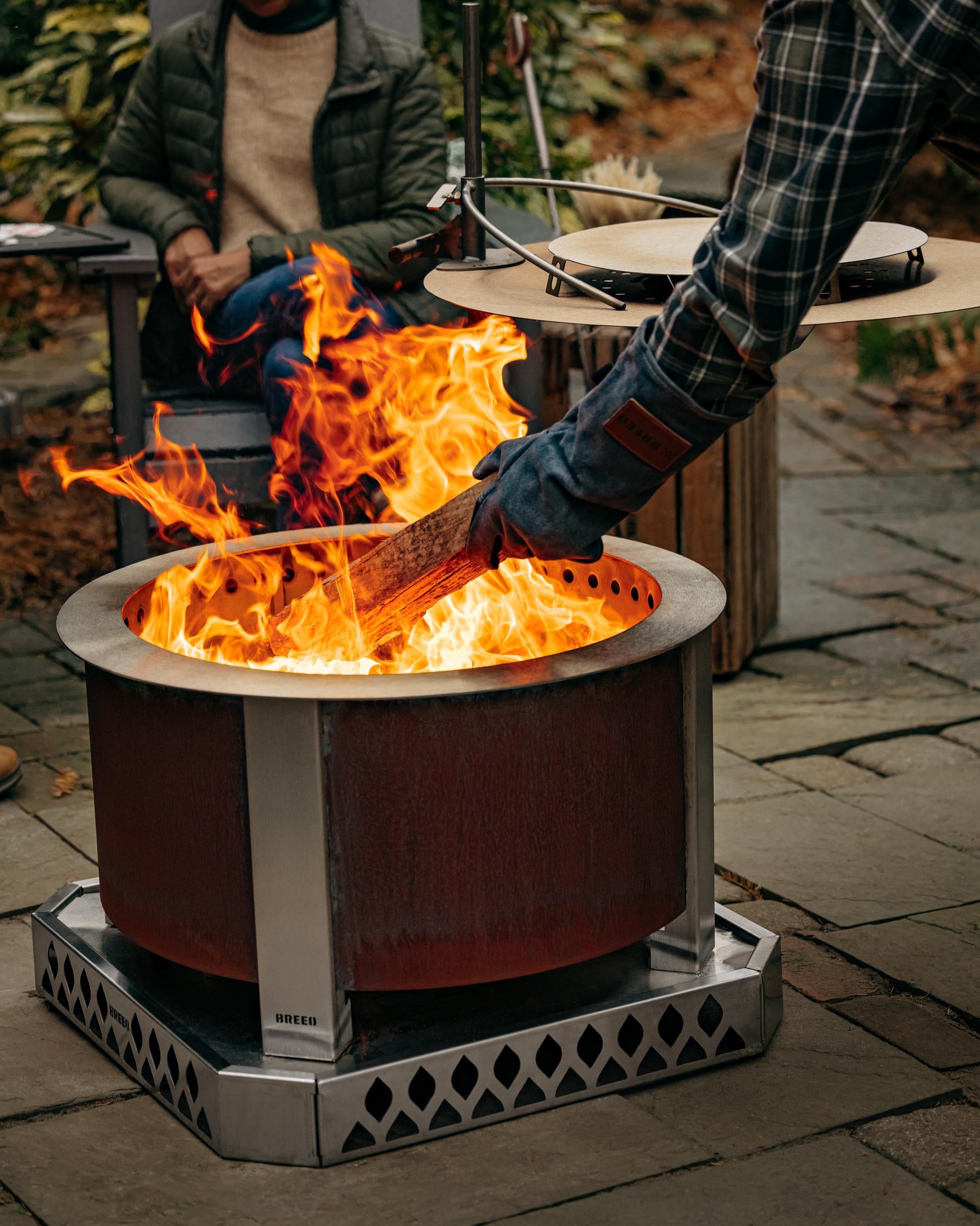 Throwing a log into the fire