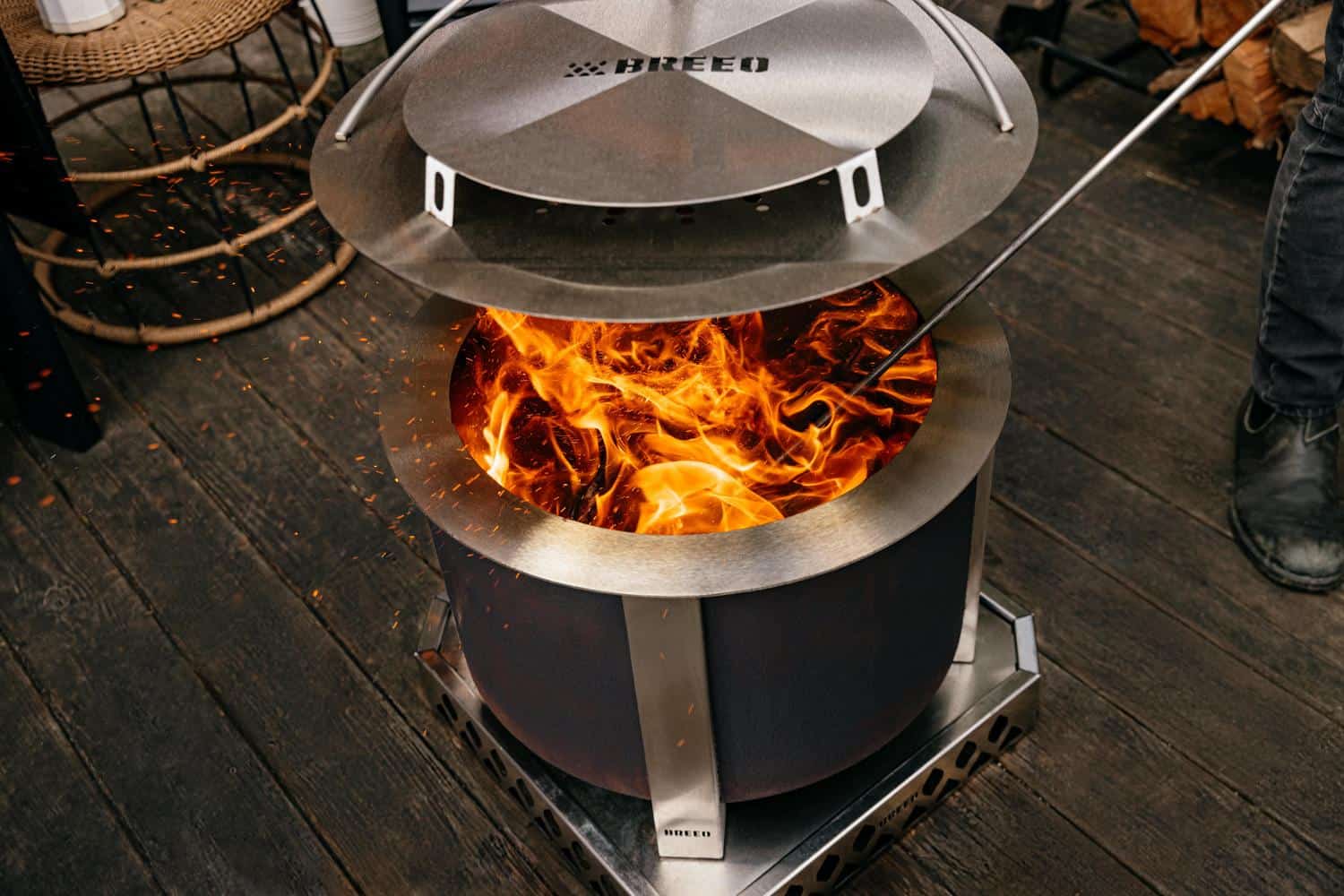 Heat Deflector 24 on an X Series firepit