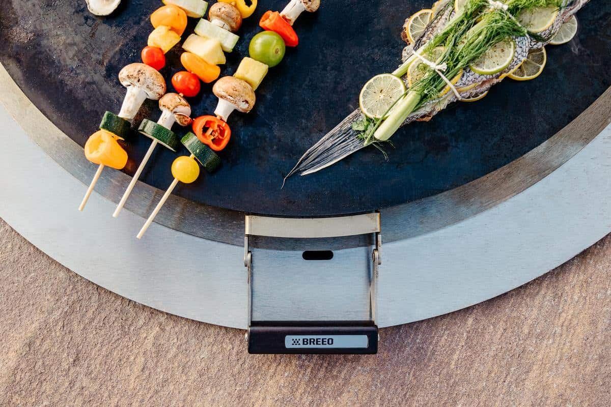 This is an image of the handle on the Breeo Searplate Griddle