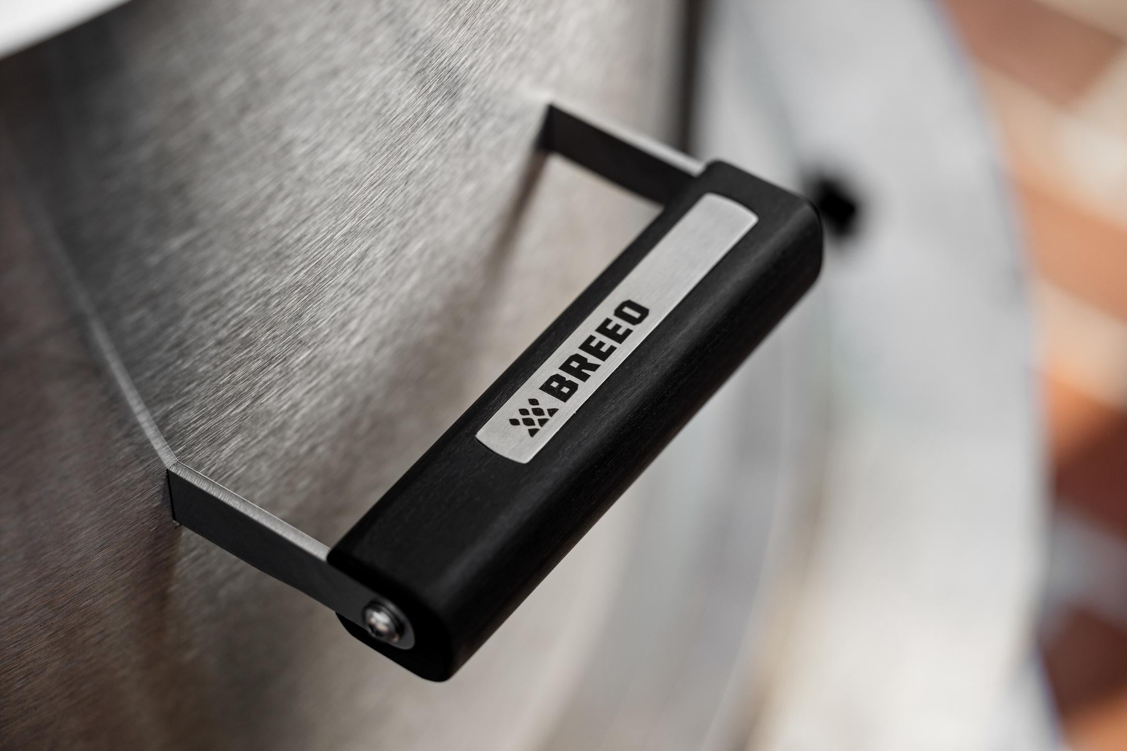 This is an image of the handle on a Breeo Pizza Oven