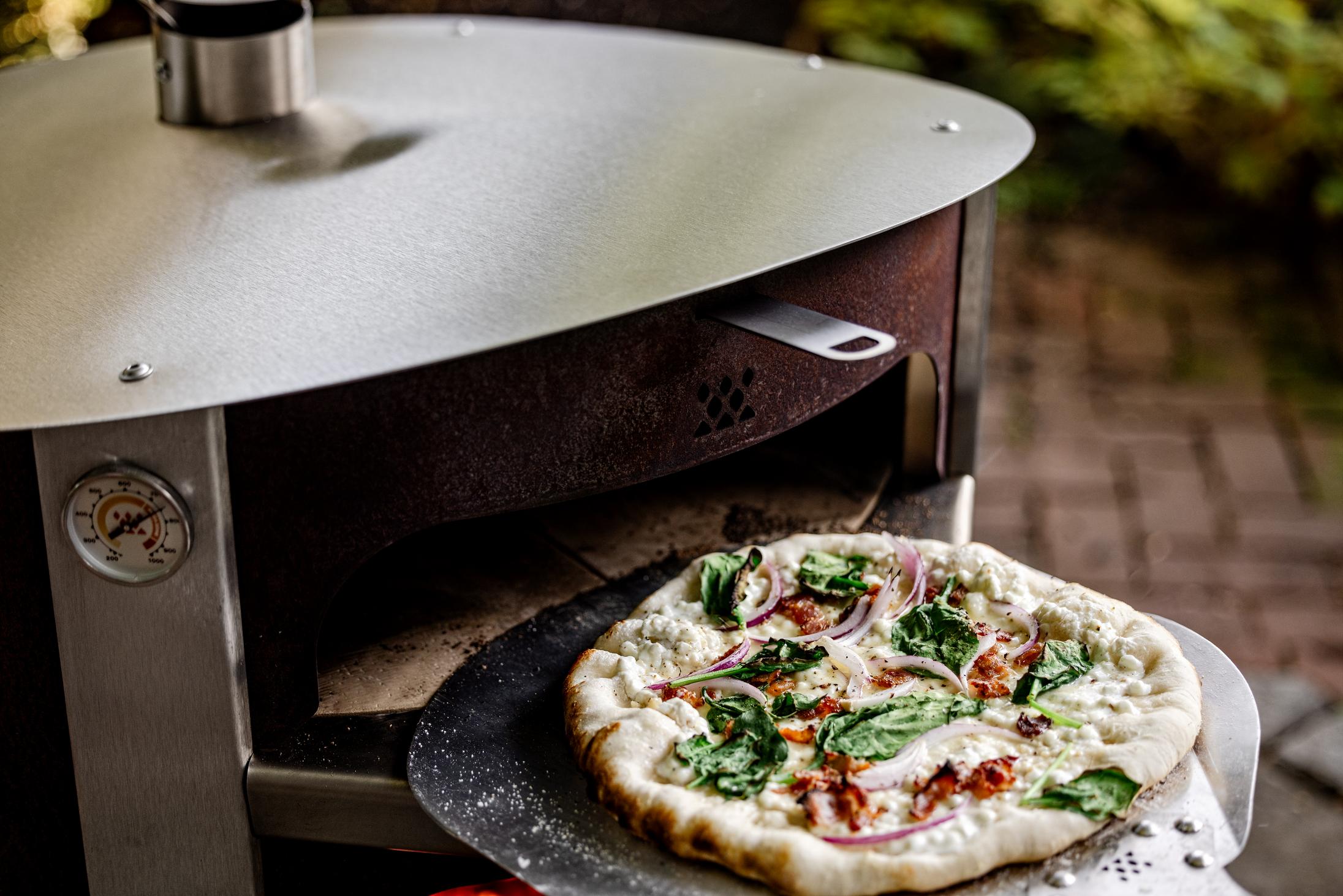 This is an image of the Breeo Corten Pizza Oven