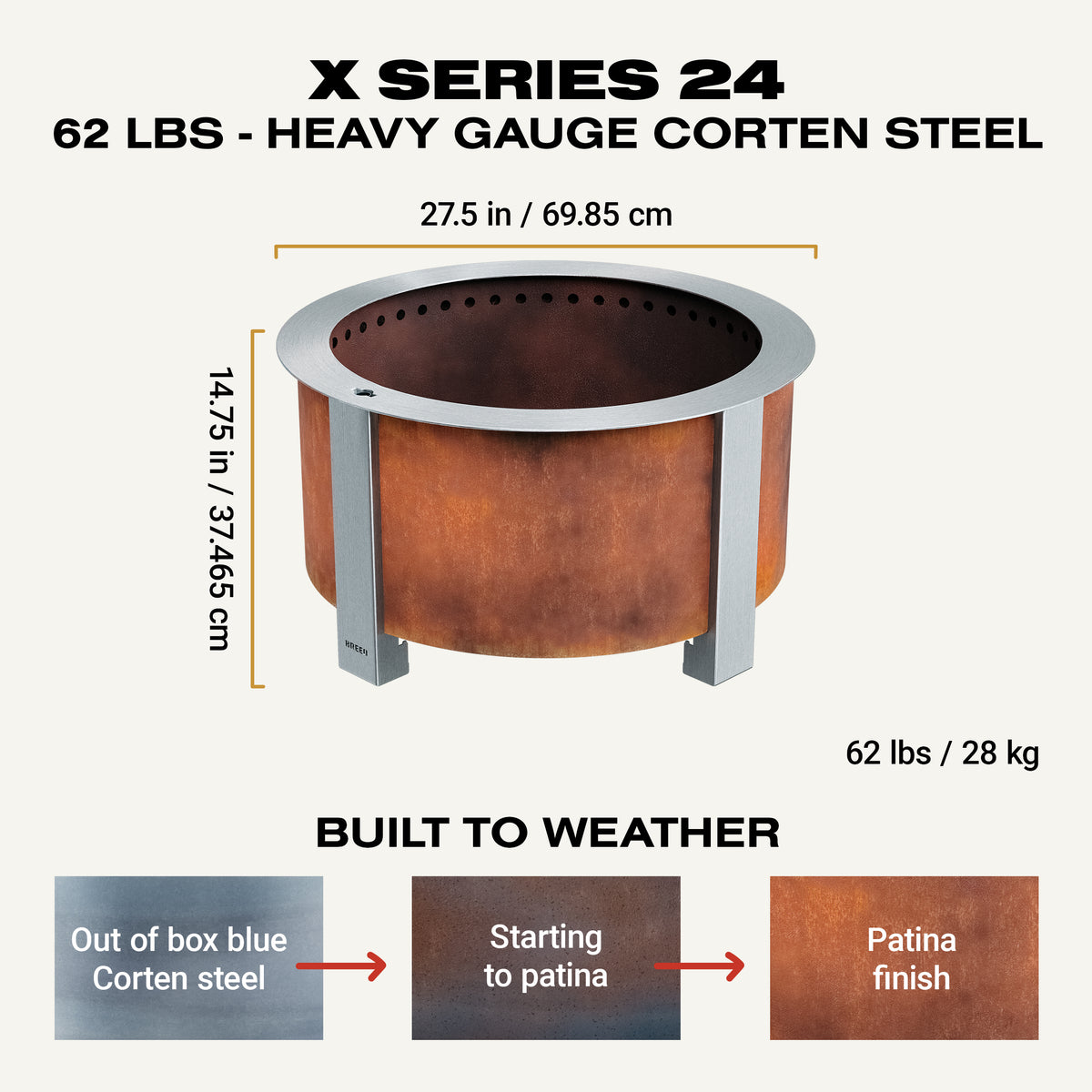 X Series Smokeless Fire Pit