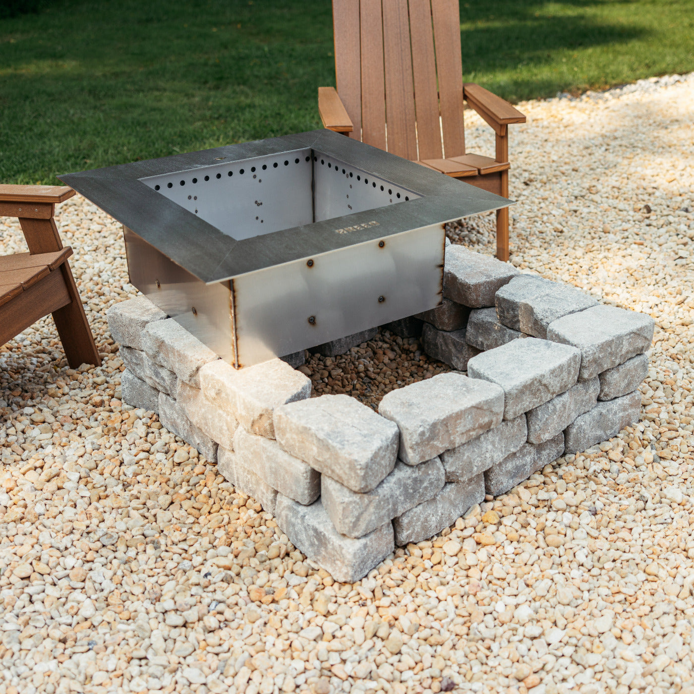 Zentro Stainless Steel Smokeless Fire Pit Insert