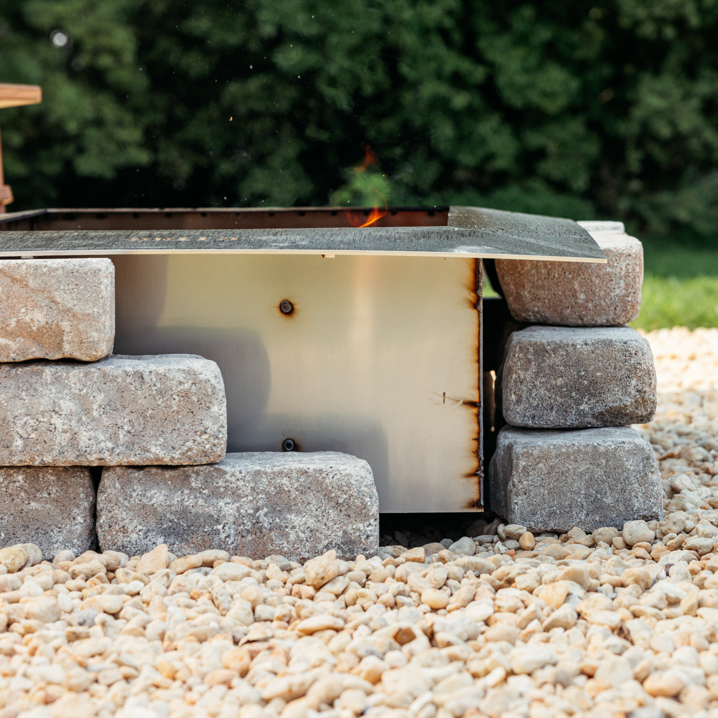 Zentro Stainless Steel Smokeless Fire Pit Insert
