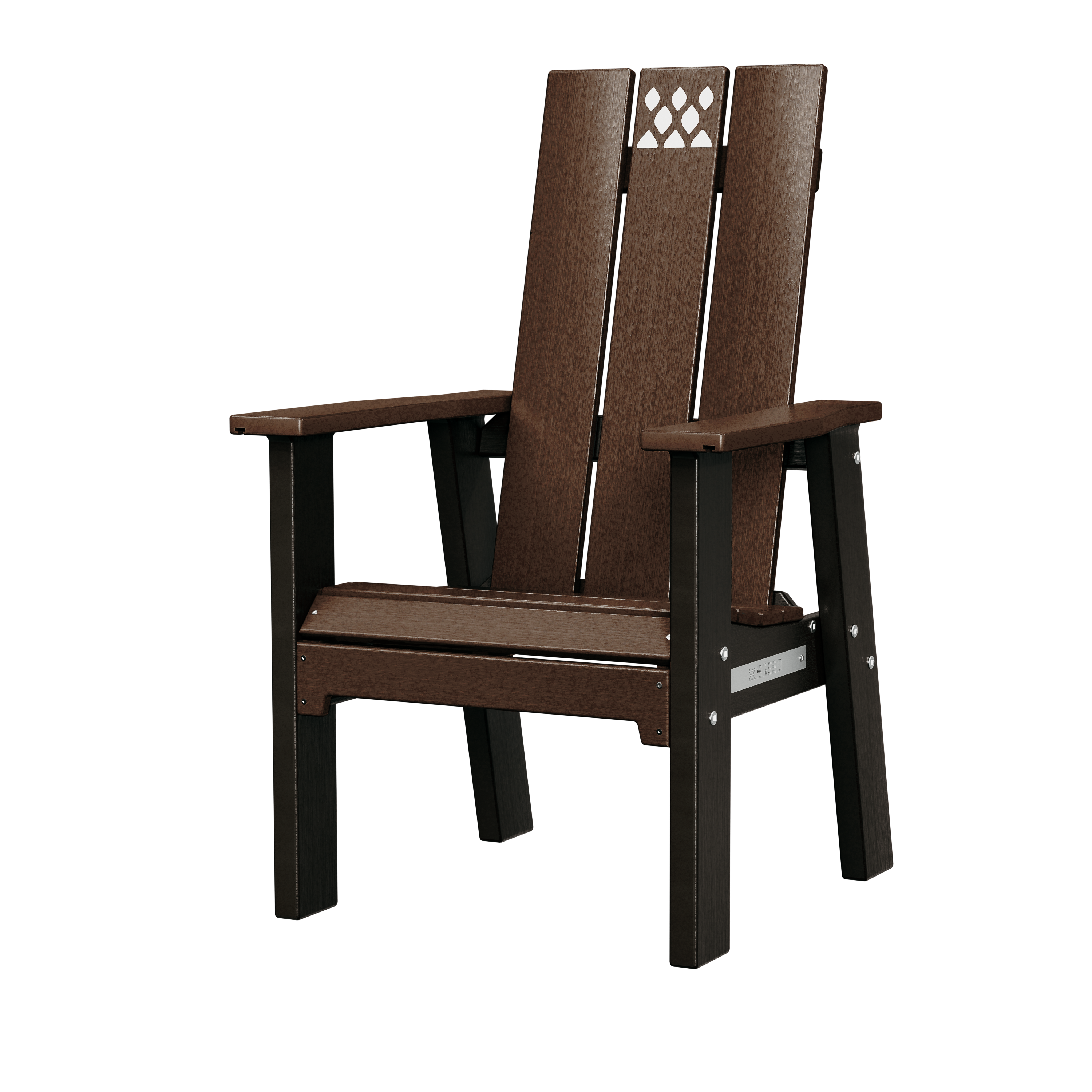X Series Chair Two Tone Brazilian Walnut and Black