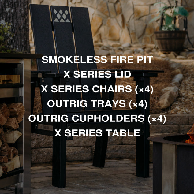X Series Total Patio Fire Pit Set