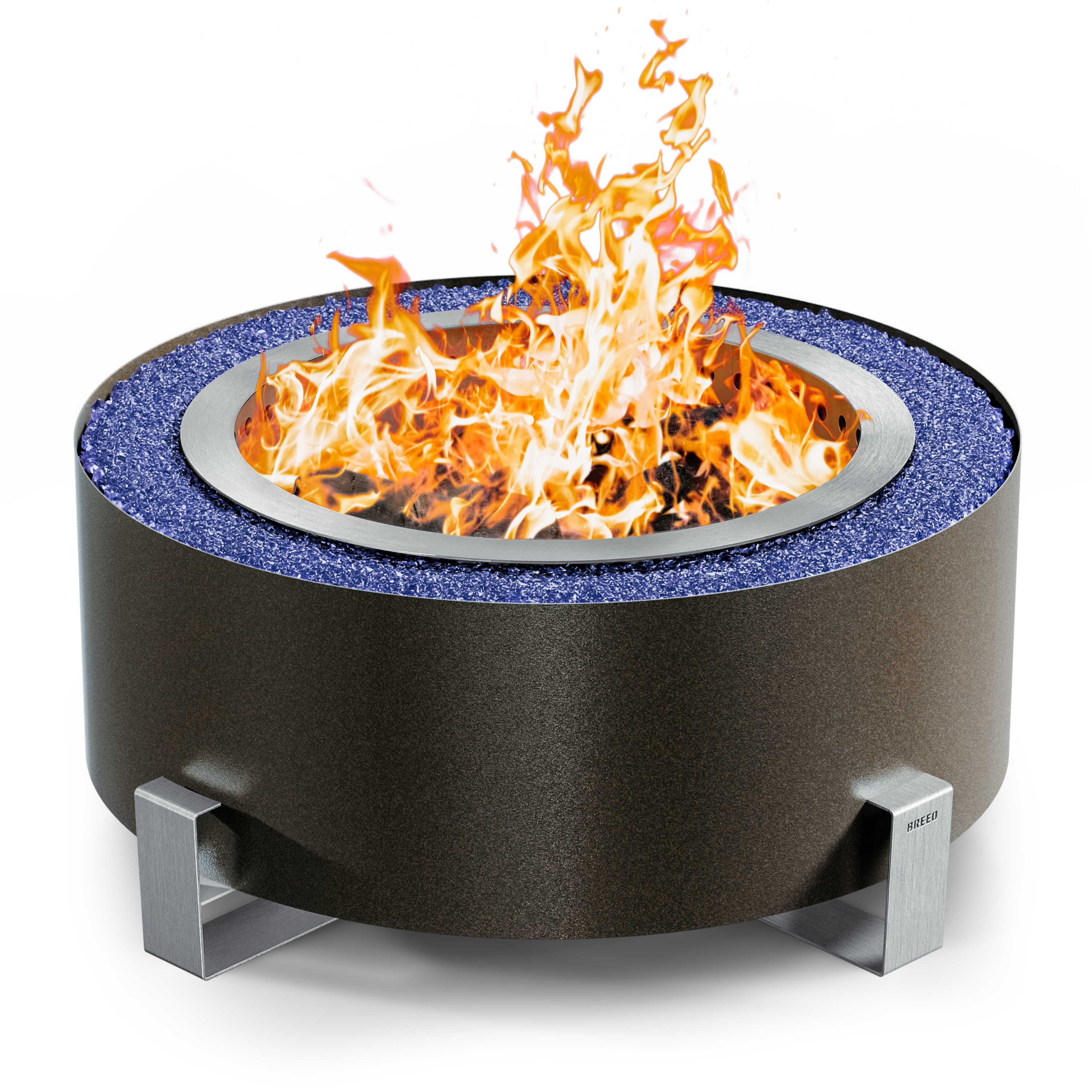 Luxeve Bronze Vein Blue Rocks Fire
