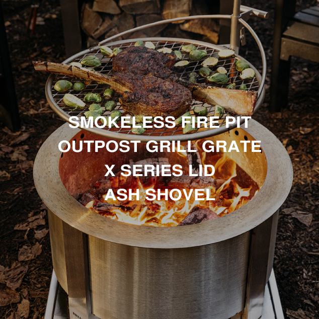 Smokeless Fire Pit Grilling Bundle