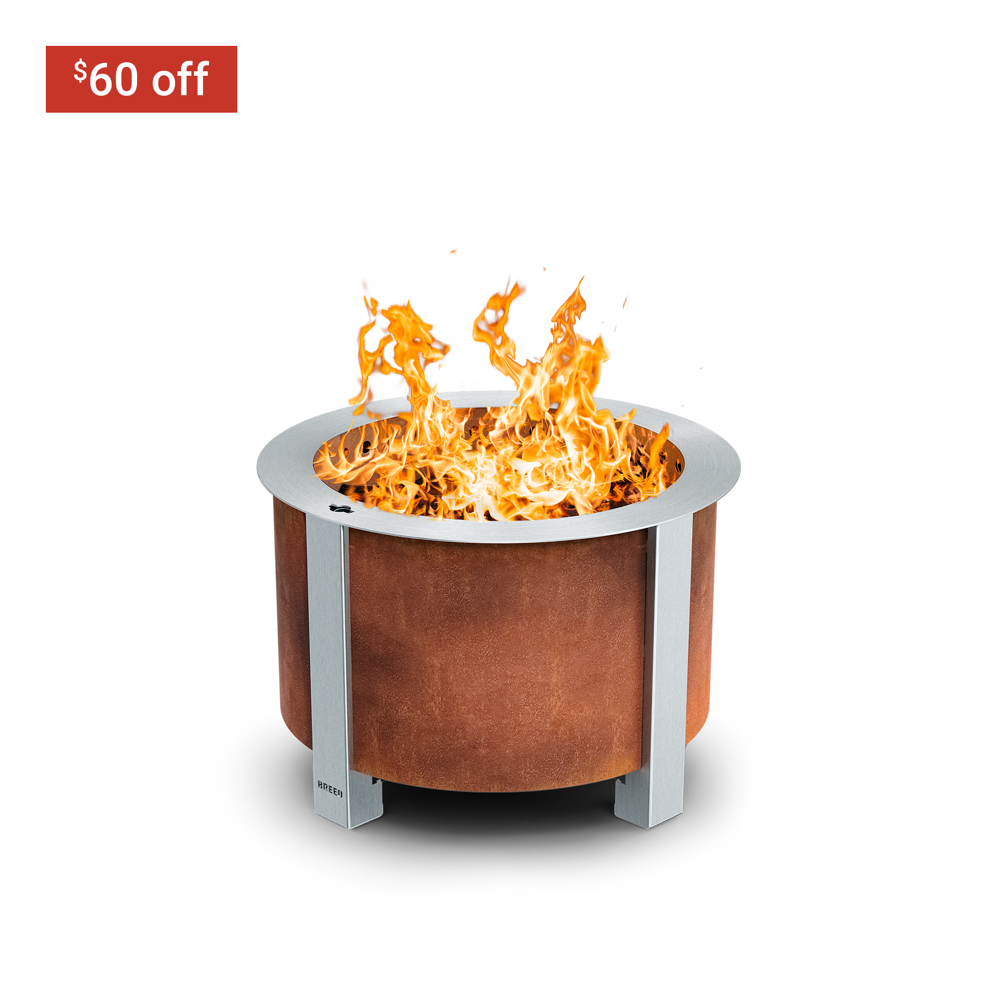 X Series 19 Fire Pit Corten Fire wShadow 60 off