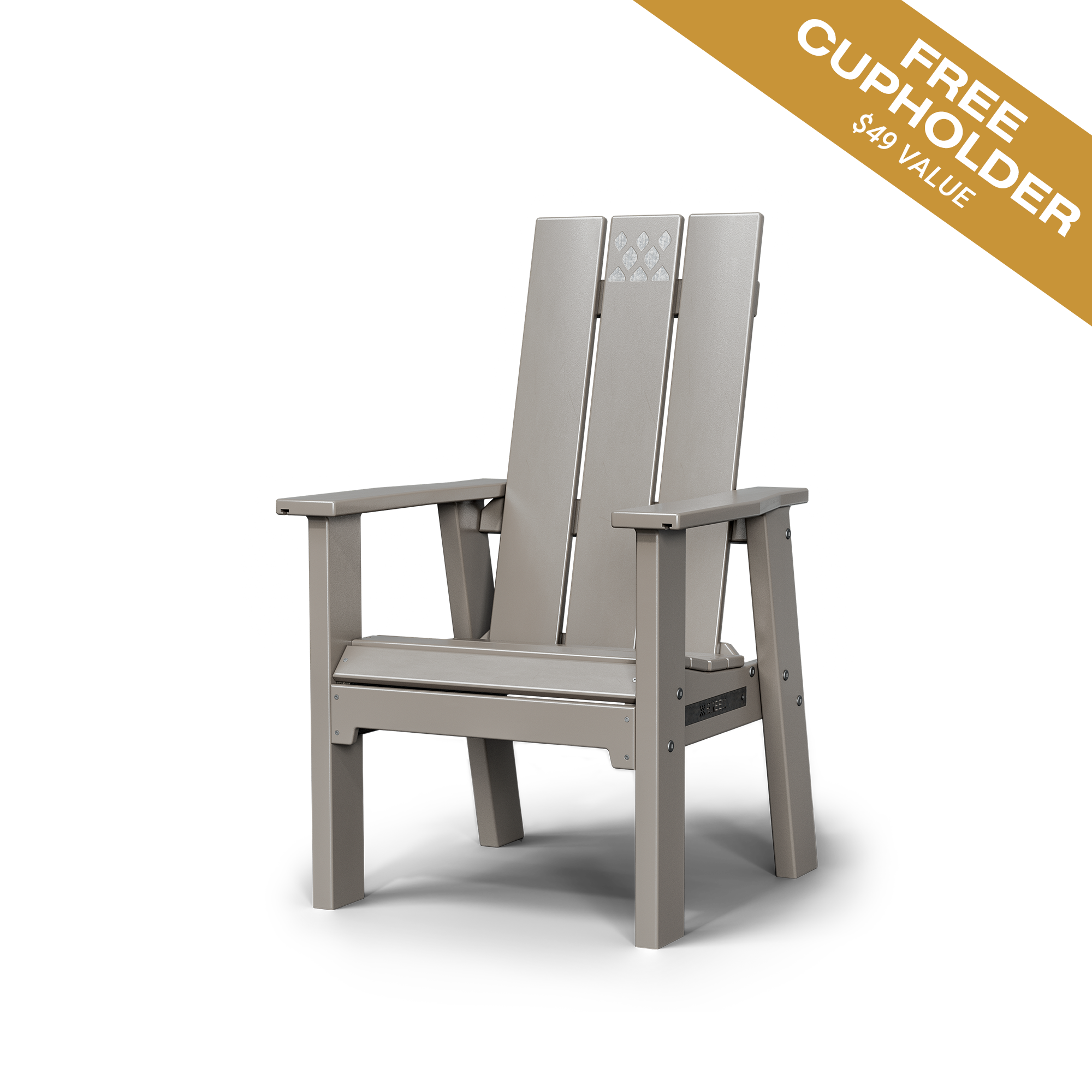 X Series Chair Coastal Gray Free Cupholder 1