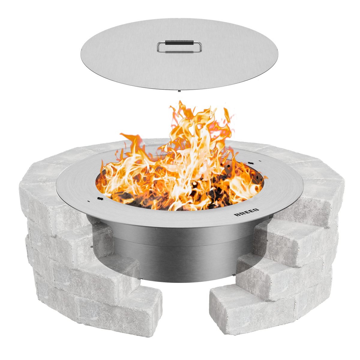 Breeo Zentro Stainless Steel Smokeless Fire Pit Insert