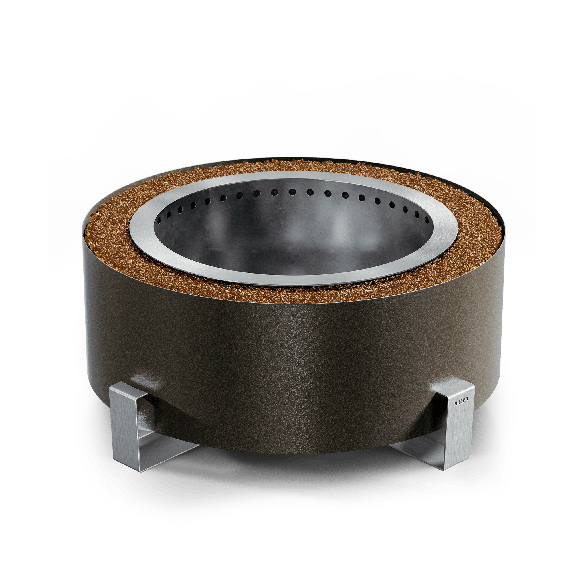 Breeo Luxeve Bronze Vein with Amber glass