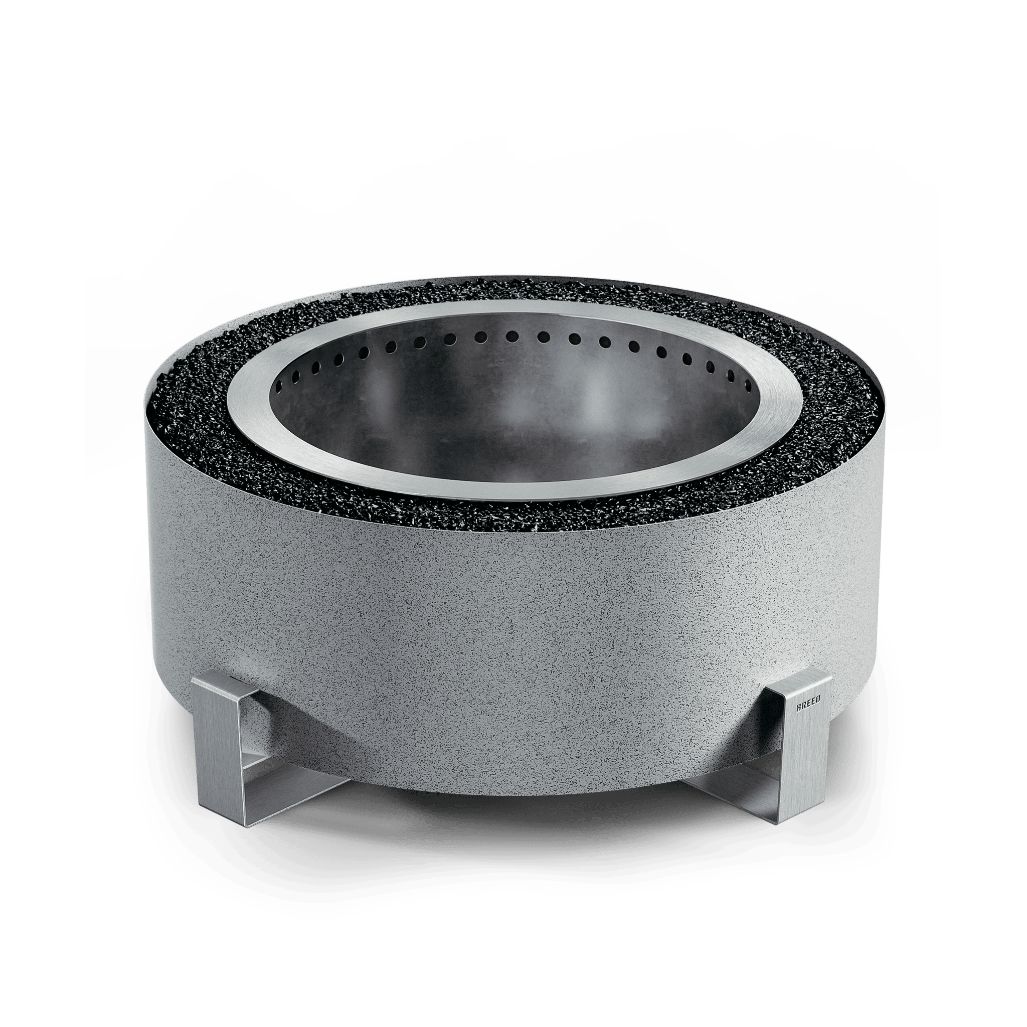 Breeo Luxeve - Silver Vein with Black glass