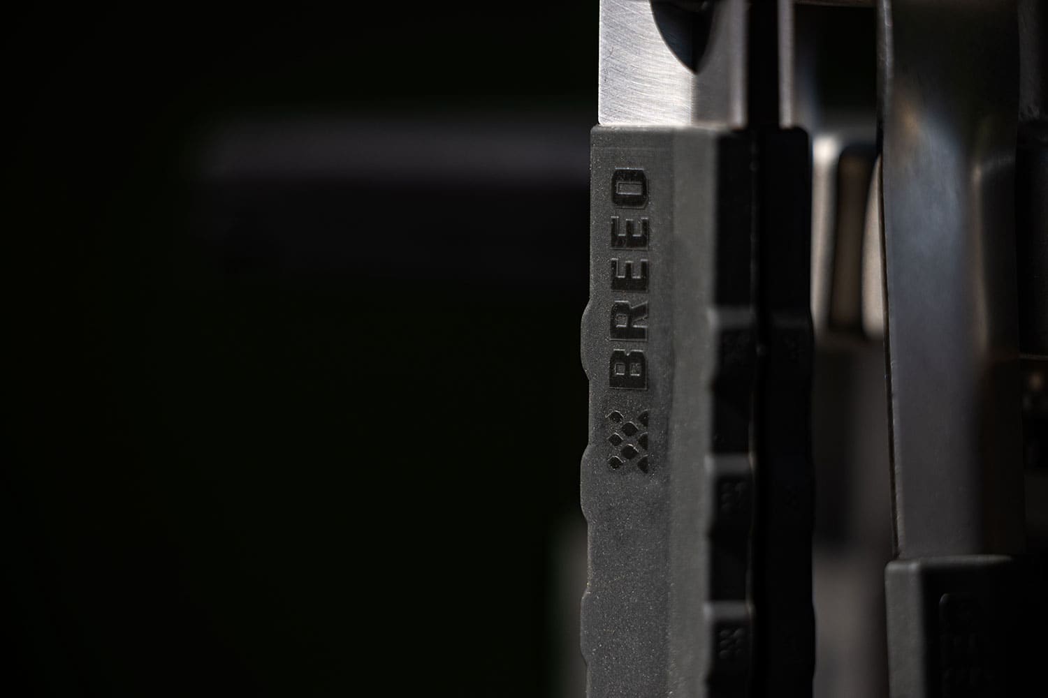 An image of the silicone grip handle on the Breeo Grilling Tools
