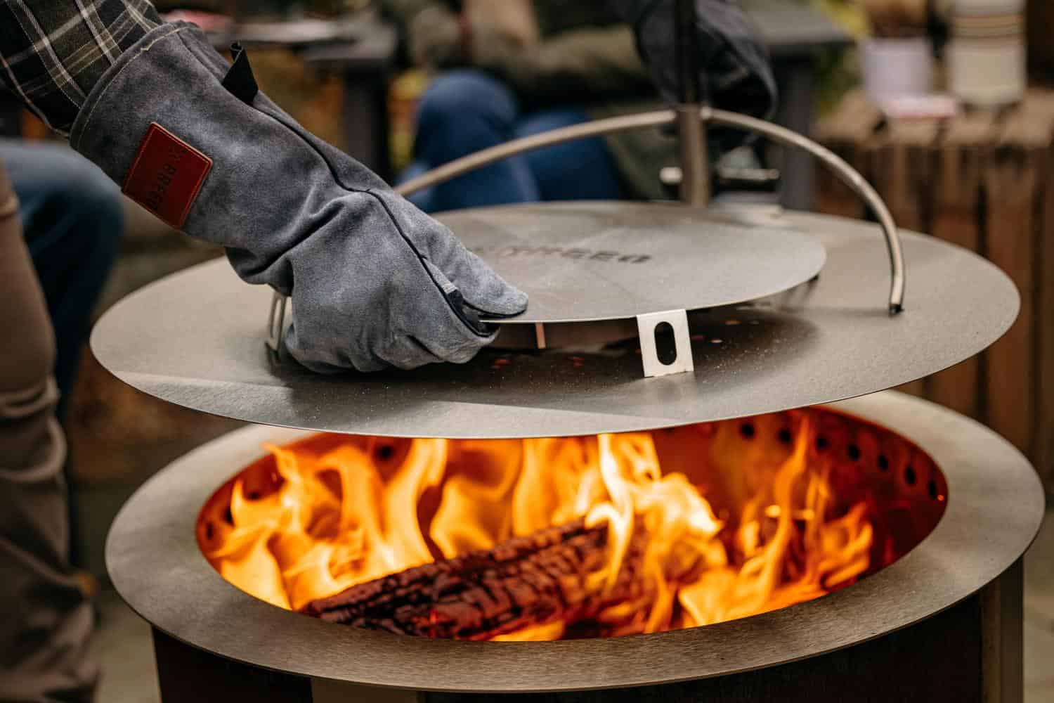 Heat Deflector 24 on an X24 firepit