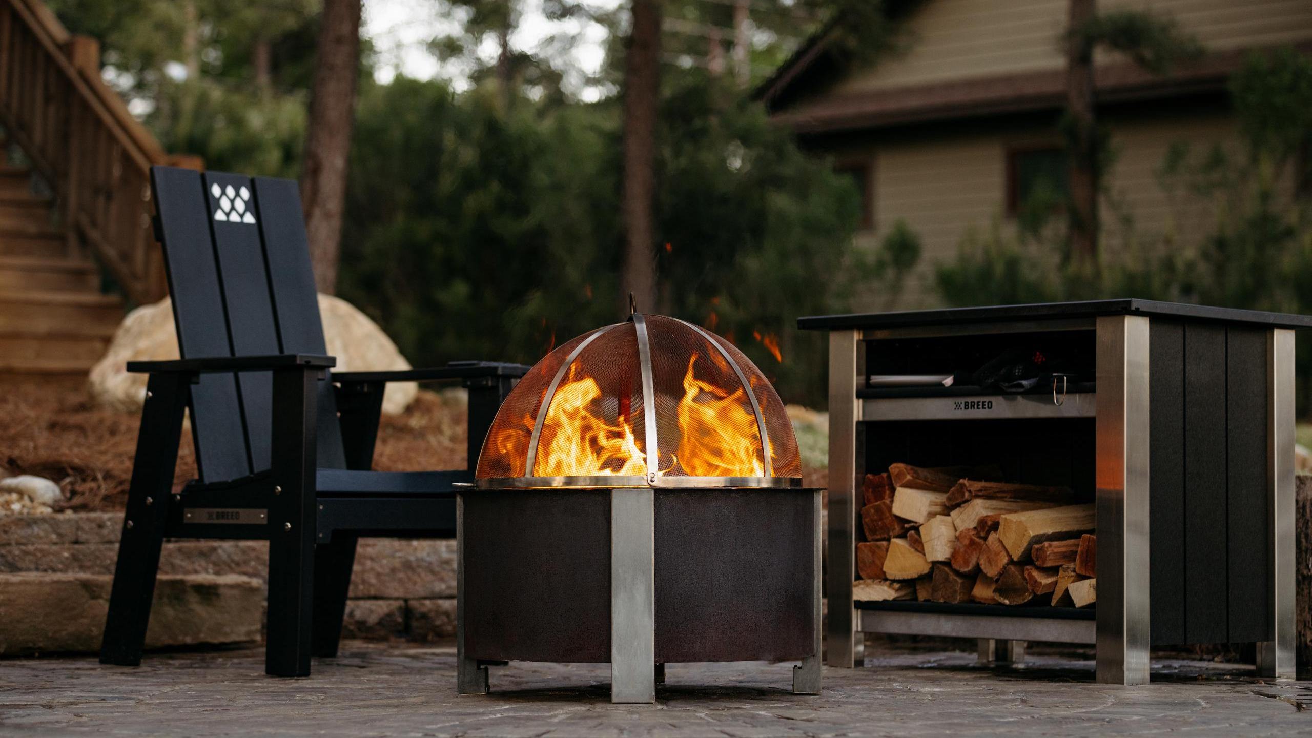 Breeo Fireside Furniture with an X Series firepit