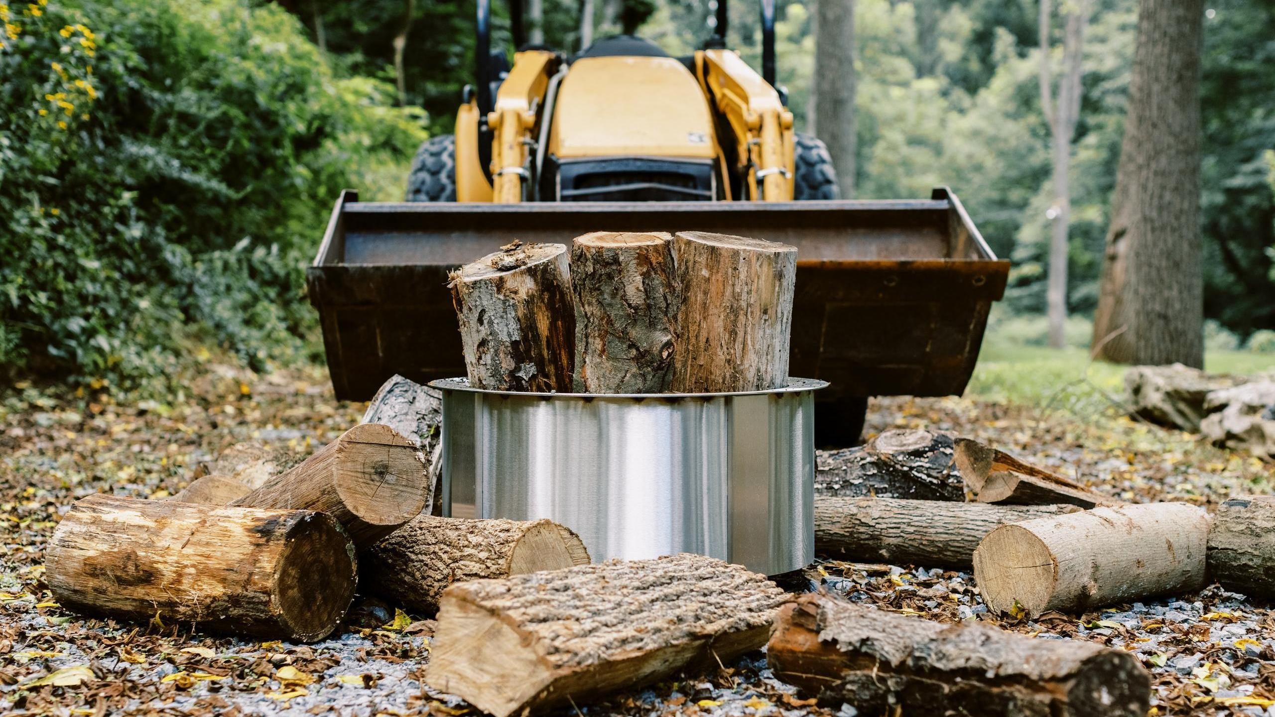 Dropping 500 Pounds of Wood on a Breeo Fire Pit