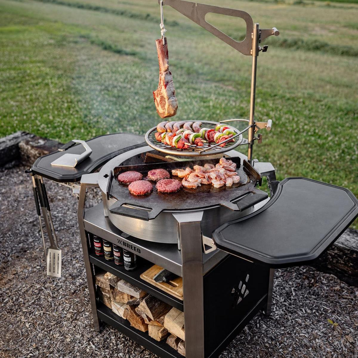 Live Fire Grill Grilling Bundle Breeo