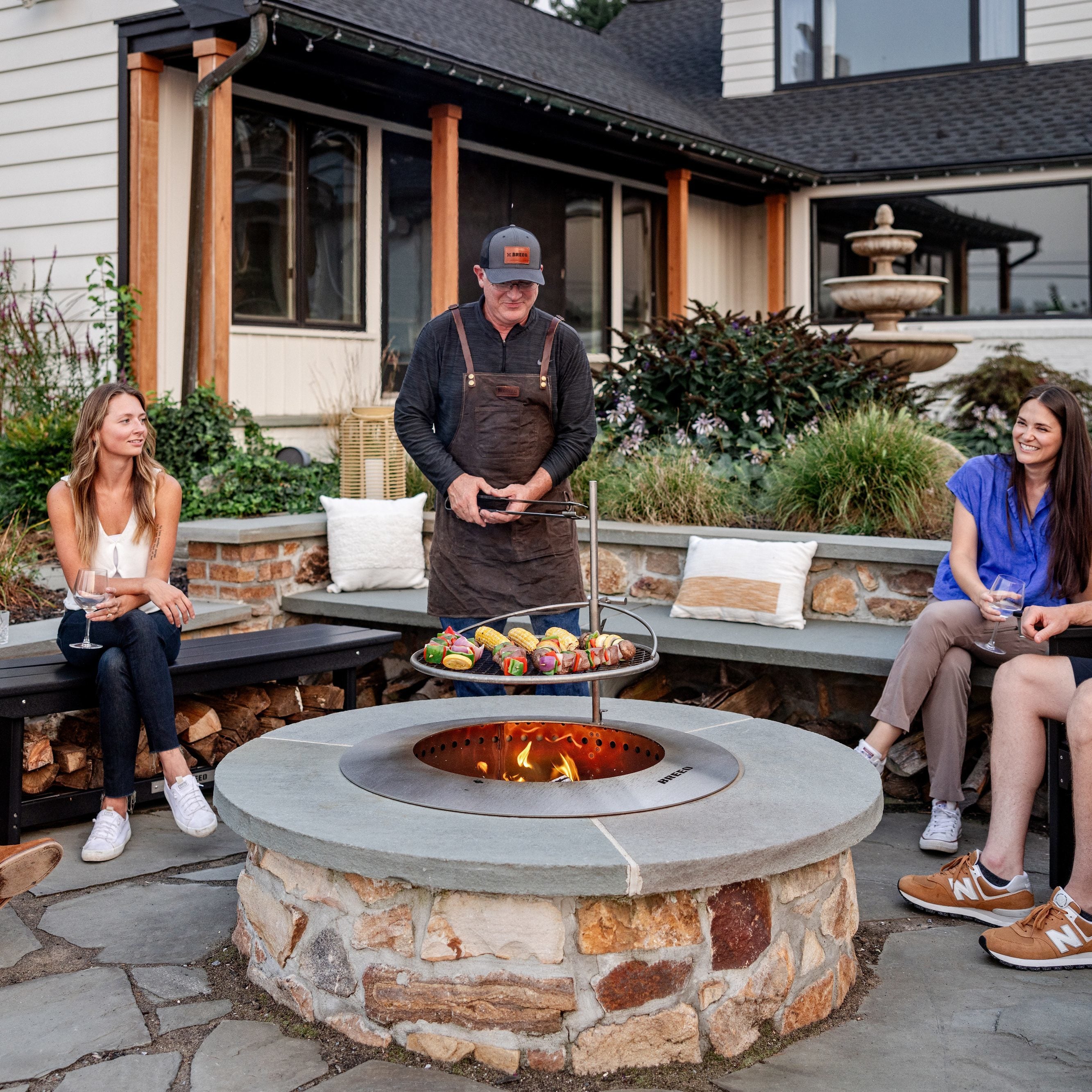 Zentro Stainless Steel Smokeless Fire Pit Insert