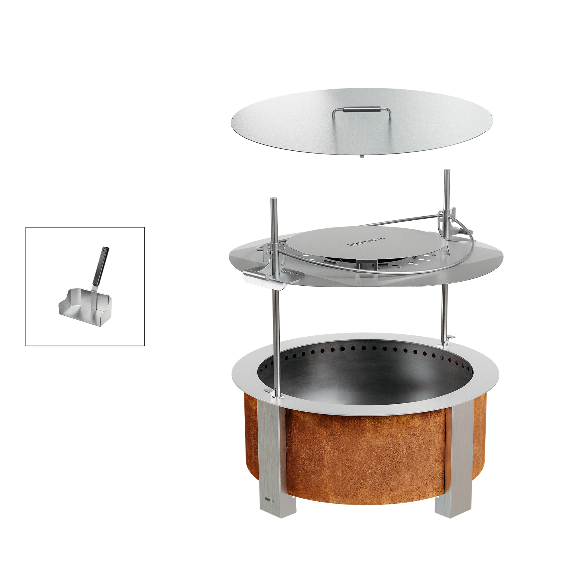 Backyard Warmth Bundle X30 Corten
