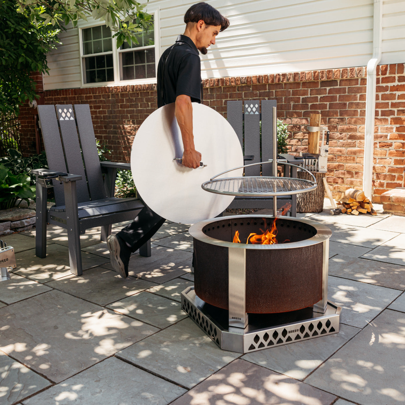Smokeless Fire Pit Grilling Bundle