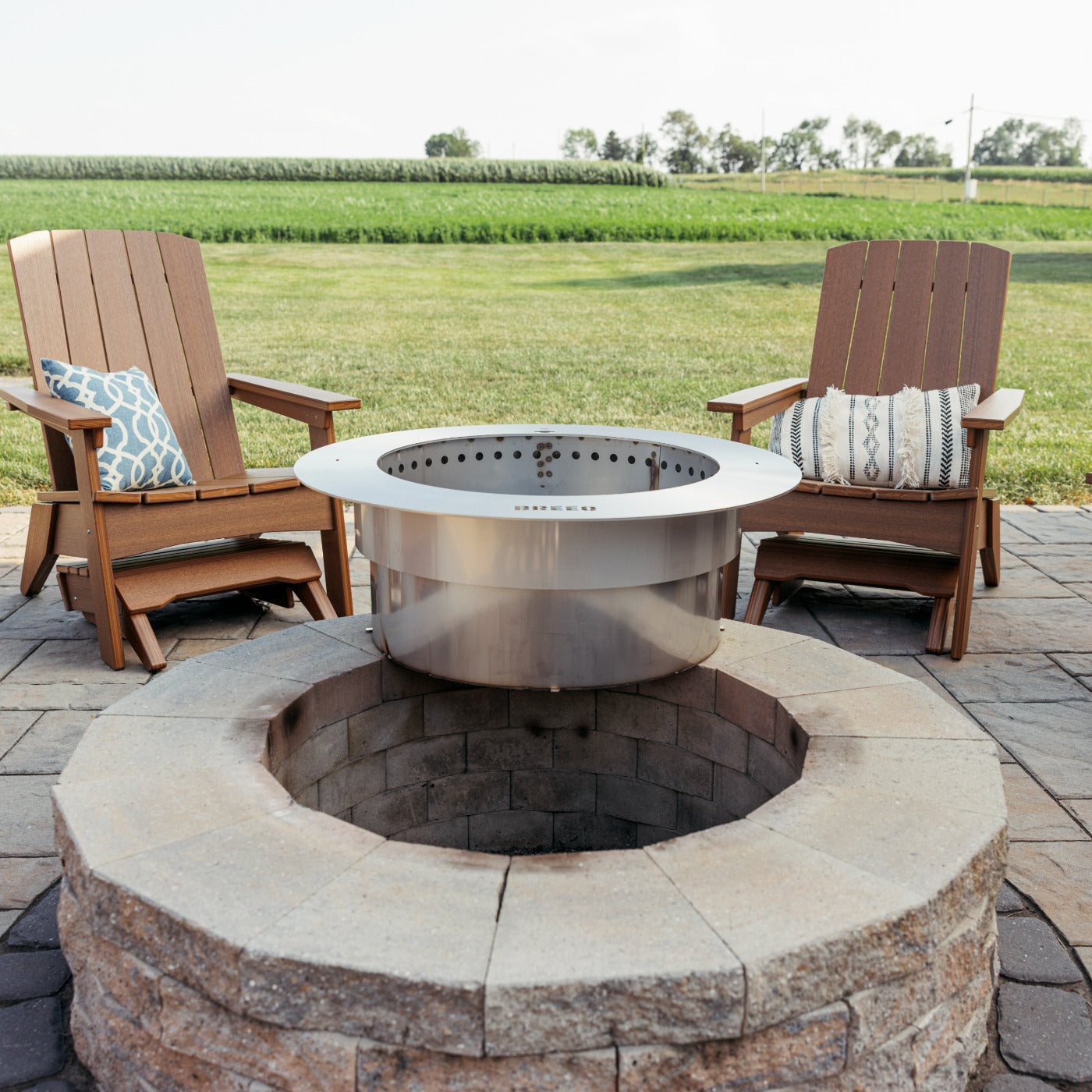 Zentro Stainless Steel Smokeless Fire Pit Insert