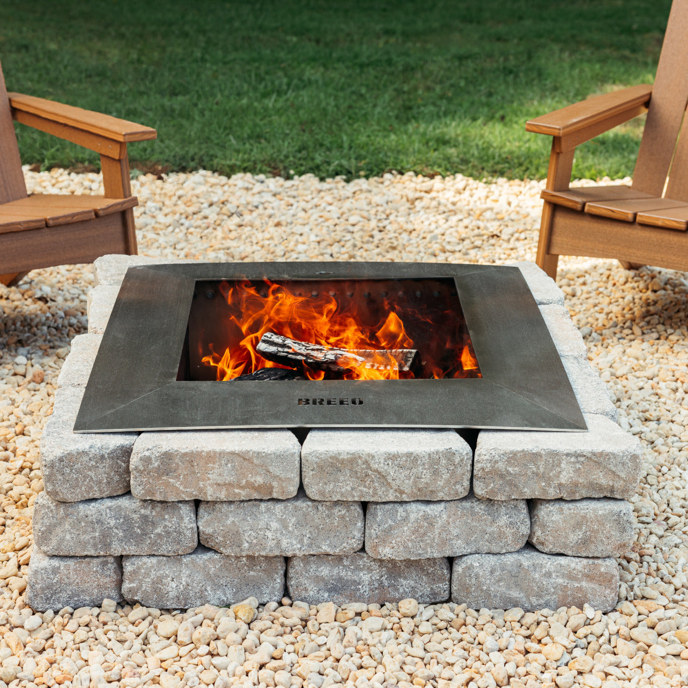 Zentro Stainless Steel Smokeless Fire Pit Insert