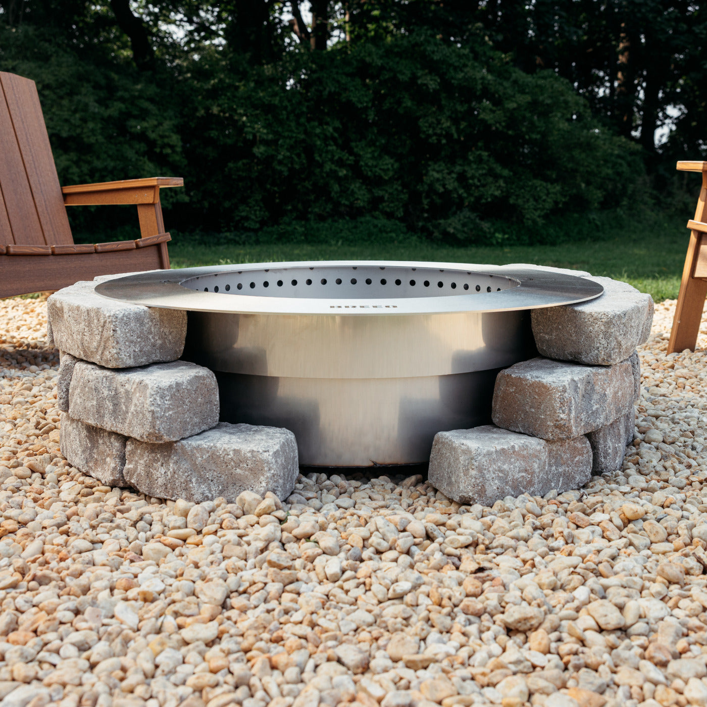 Zentro Stainless Steel Smokeless Fire Pit Insert