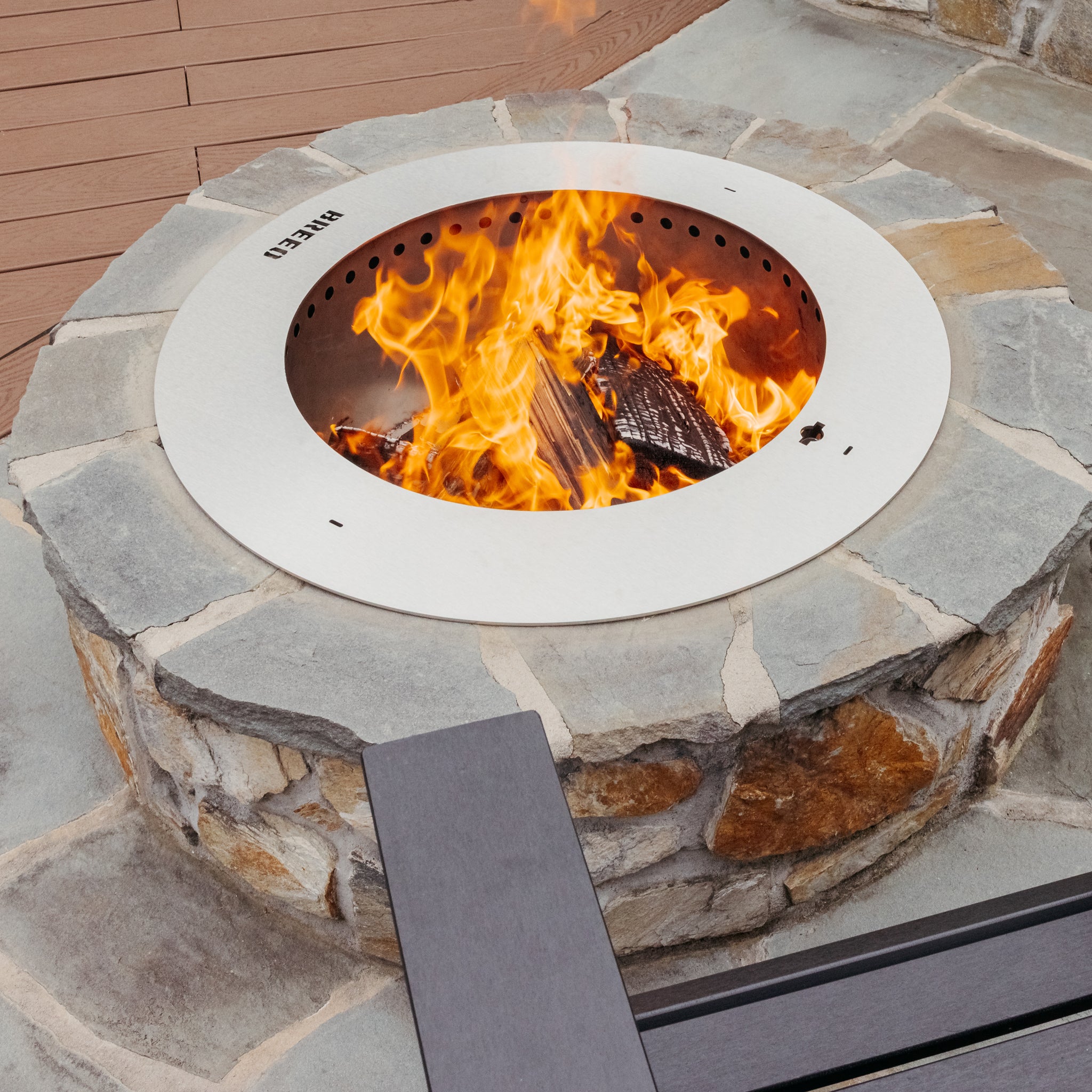 Zentro Stainless Steel Smokeless Fire Pit Insert