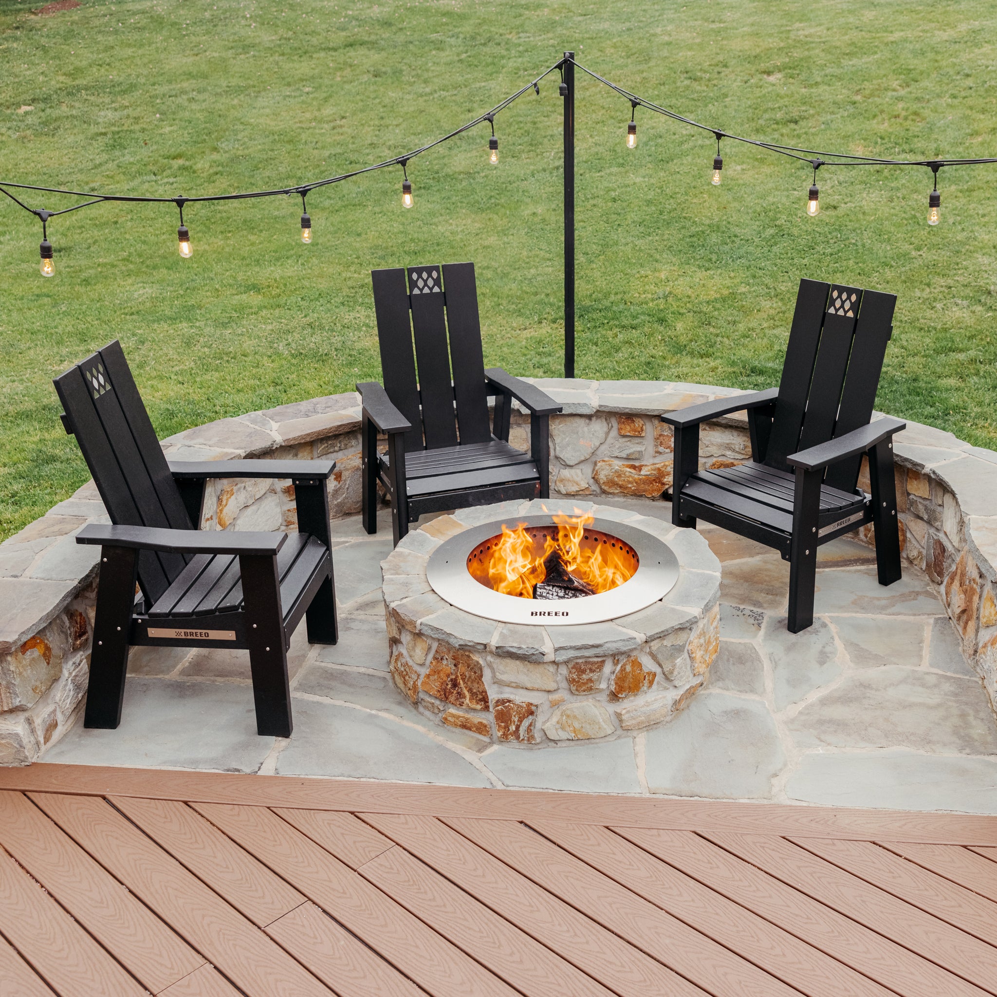 Zentro Stainless Steel Smokeless Fire Pit Insert