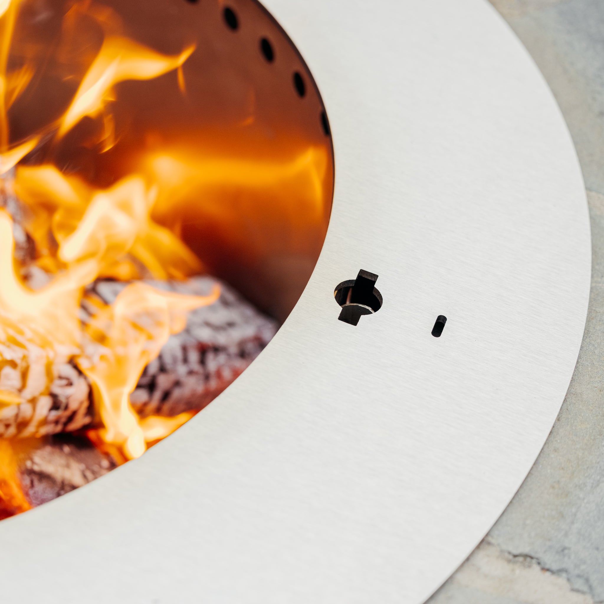 Zentro Stainless Steel Smokeless Fire Pit Insert