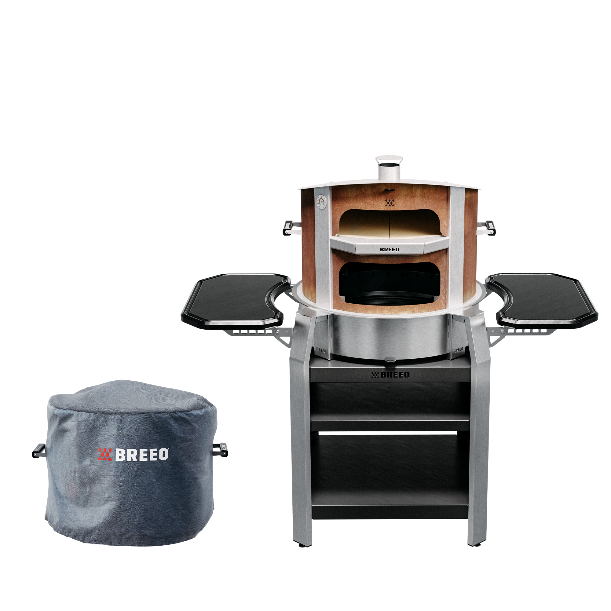 Live-Fire Grill Pizza Oven Bundle Corten