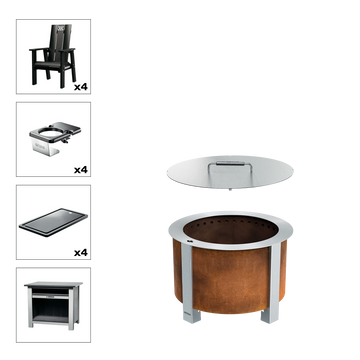 X Series Total Patio Fire Pit Set