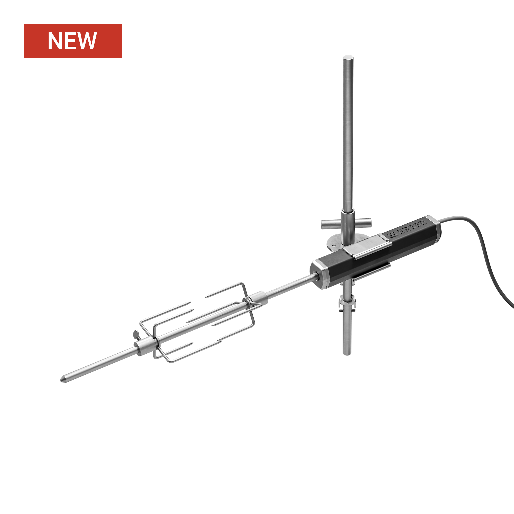 Rotisserie Set with Prongs and Rod New Badge