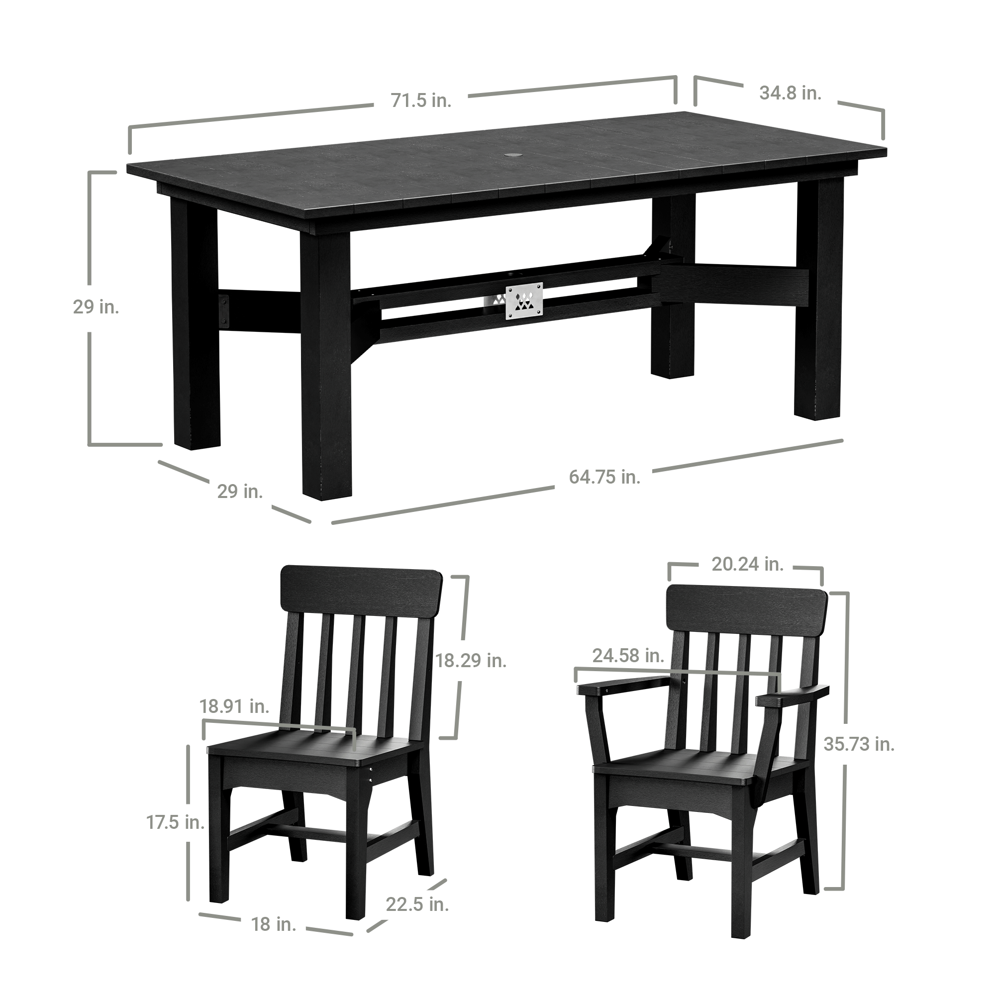 X Series 7-Piece Dining Set