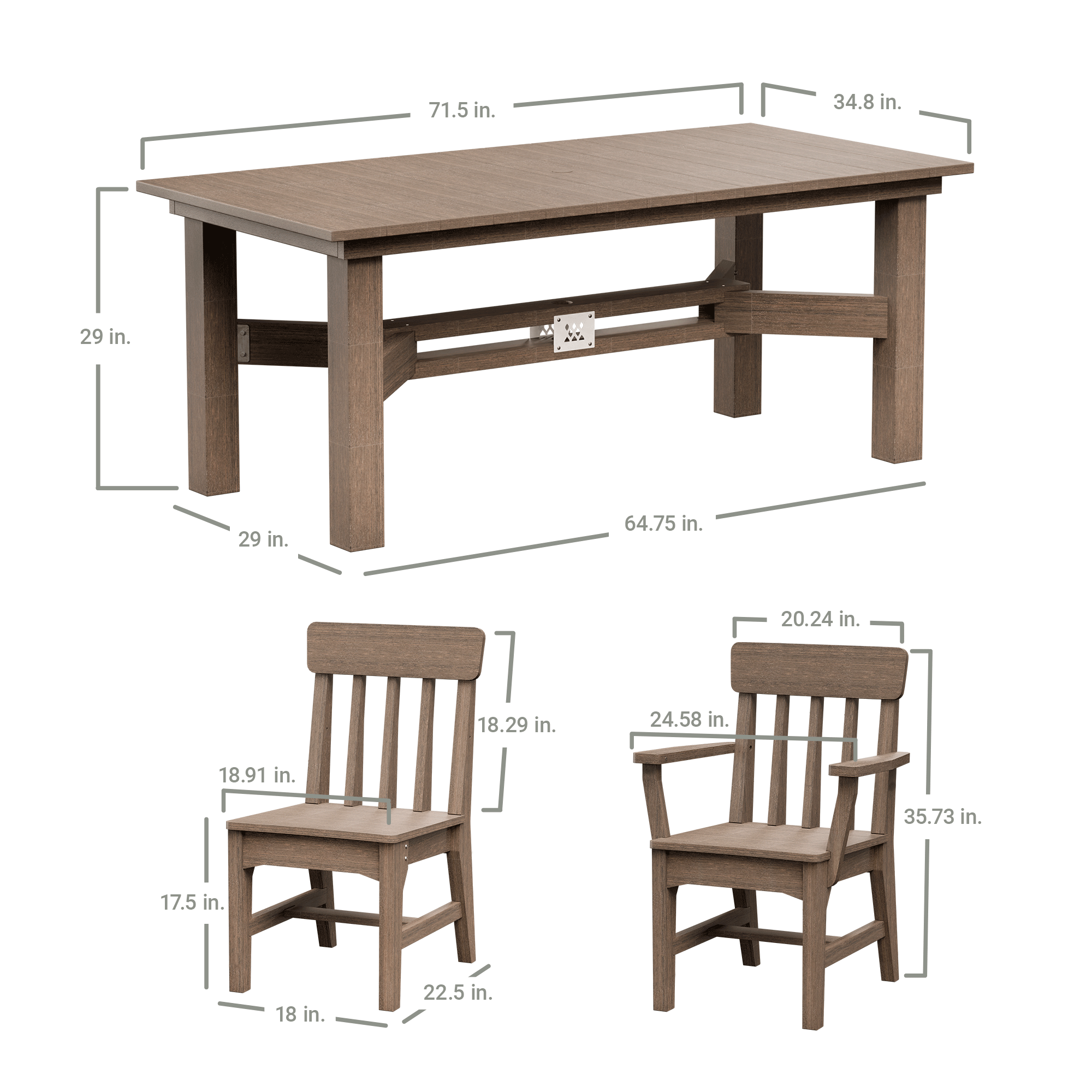 X Series 7-Piece Dining Set