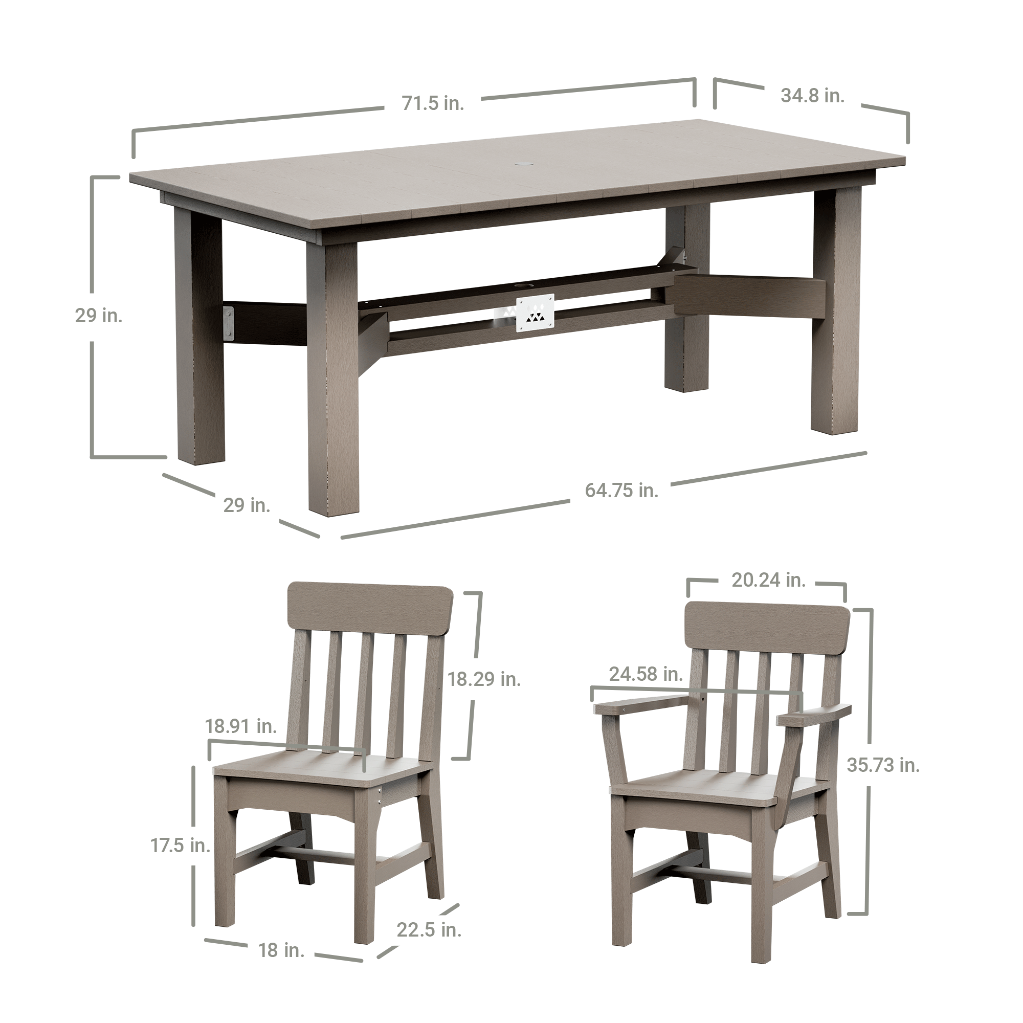 X Series 7-Piece Dining Set