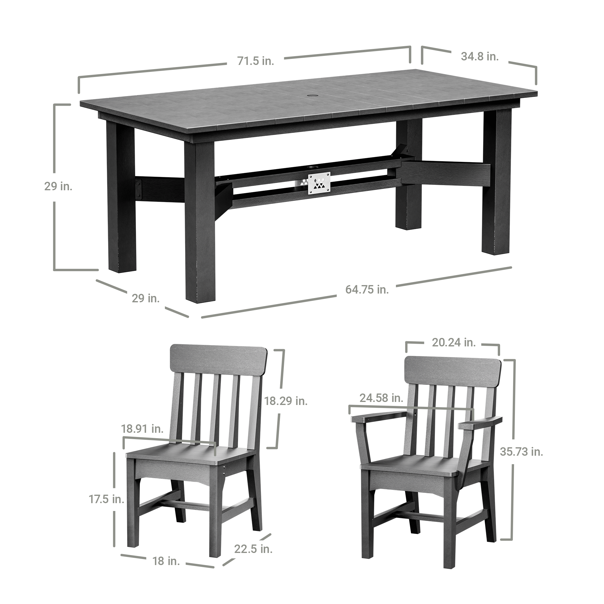 X Series 7-Piece Dining Set