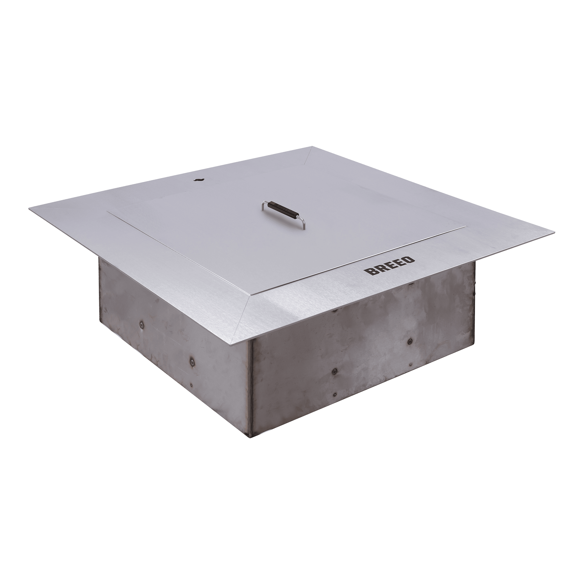 Zentro Stainless Steel Firepit with Lid