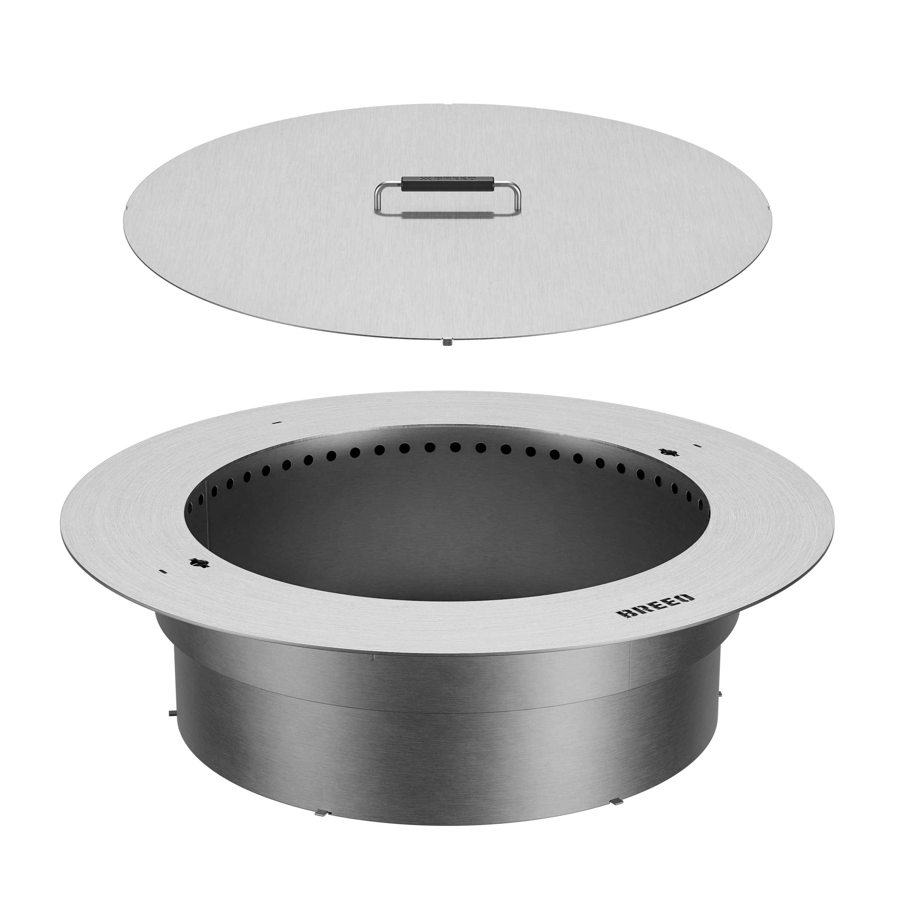 Zentro Stainless Steel Smokeless Fire Pit Insert