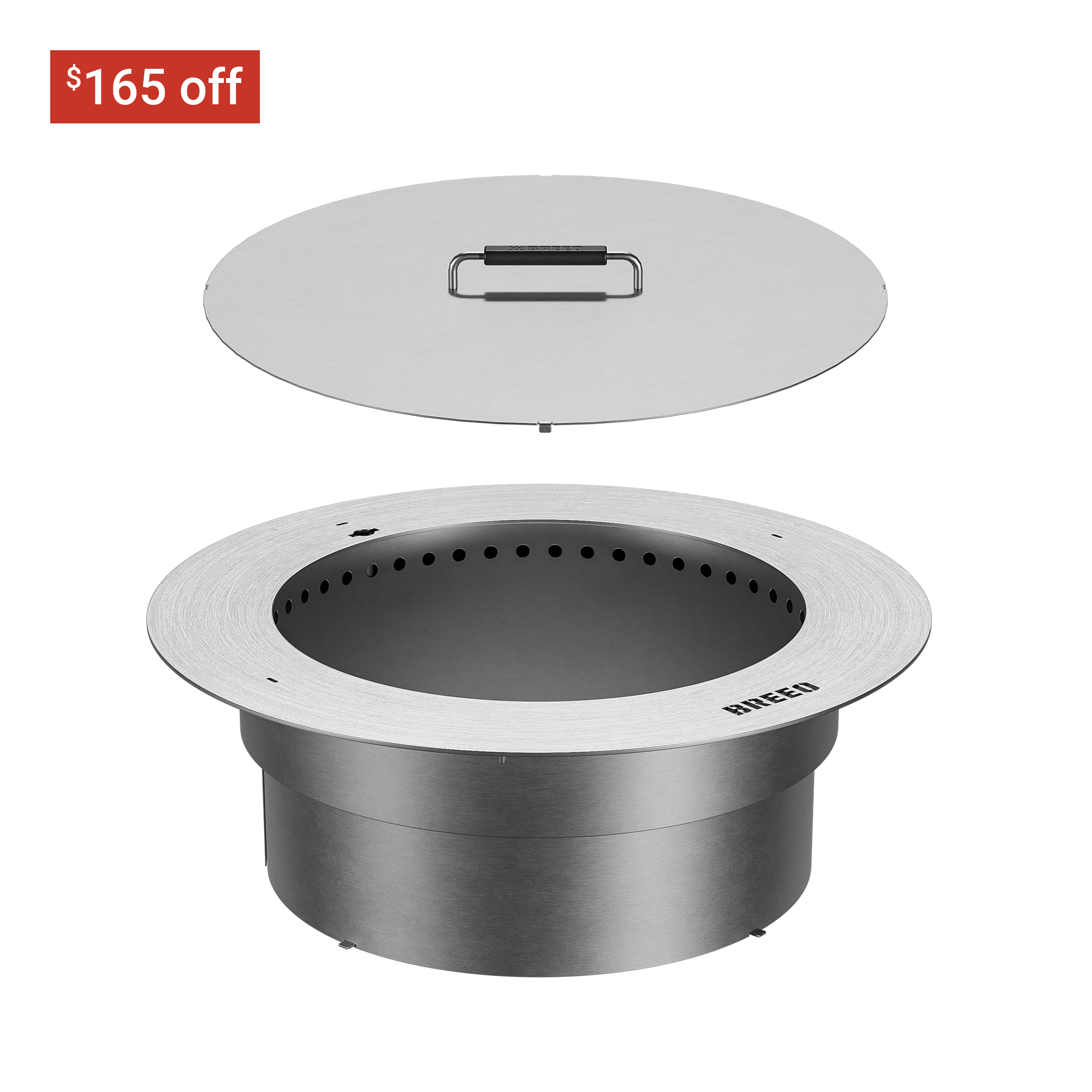 Zentro Stainless Steel Smokeless Fire Pit Insert