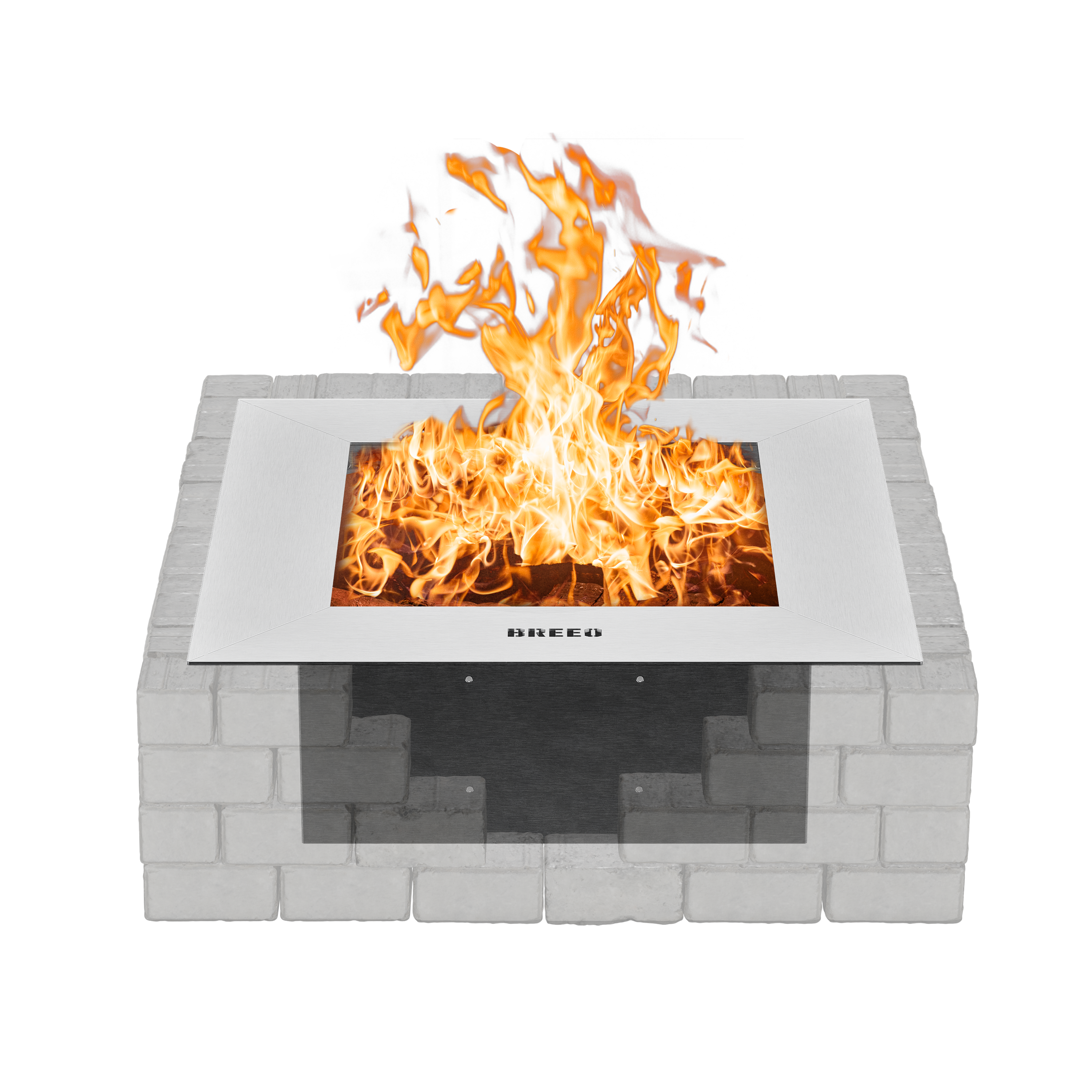Zentro Stainless Steel Smokeless Fire Pit Insert