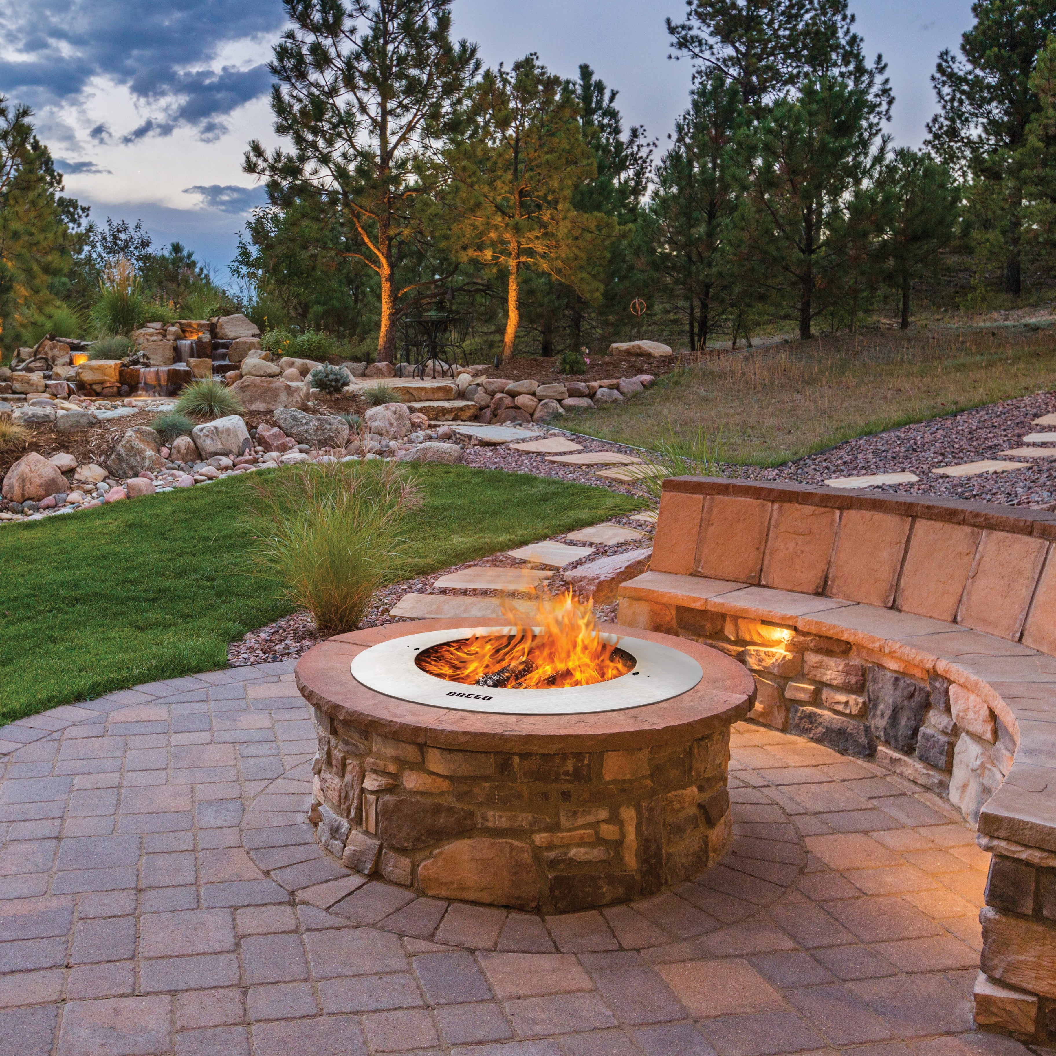 Zentro Stainless Steel Smokeless Fire Pit Insert