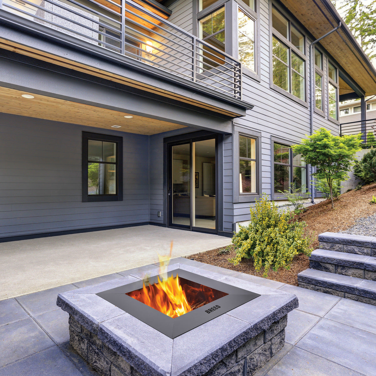 Zentro Stainless Steel Smokeless Fire Pit Insert