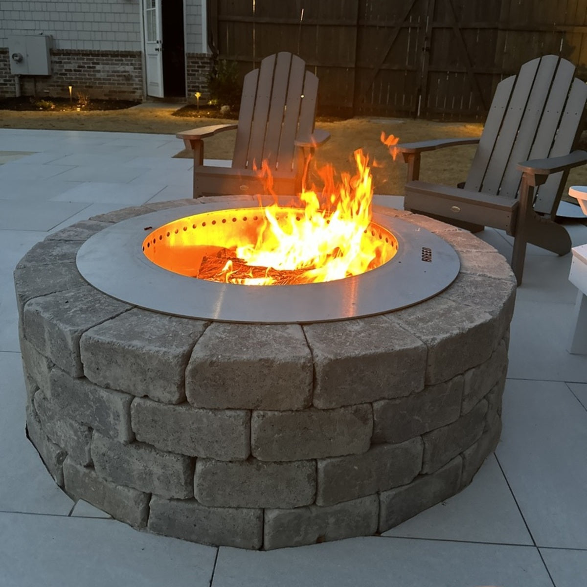 Zentro Stainless Steel Smokeless Fire Pit Insert